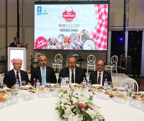 Bursa Gastronomi Festivali Gala Yemeği Programı Gerçekleştirildi